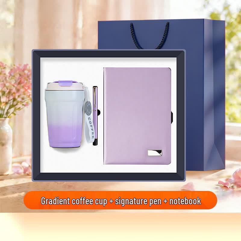Morandi Gradient Coffee Cup Business Gift Set
