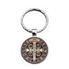 Fashion Alloy Keychain Pendant Round Metal Key Ring