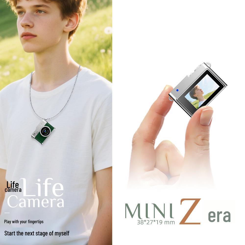 Portable HD Retro Mini Digital Camera for Students: Captures Photos and Videos