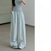 Womens Cargo Pants Summer Thin High Waist Wide Leg With Pockets For Casual Streetwear