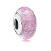 Frosted Red Murano Glass Hearts Charm Silver Plated Fit Charms 925 Silver Bracelet for Jewelry Making DIY