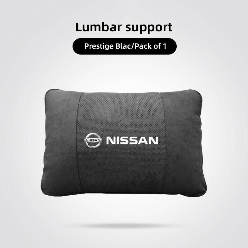 Suede Car Headrest Seat Back Cushion Comfortable Memory Foam For Nissan Qashqai J11 J12 Sylphy N7 Teana Note Navara Juke GTR Y62