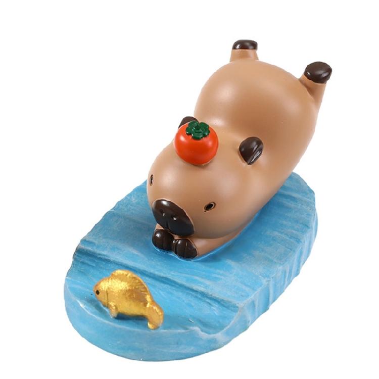 Capybara Desk Statue Phone Holder Stand, Enhances Reading and Entertainment Experience