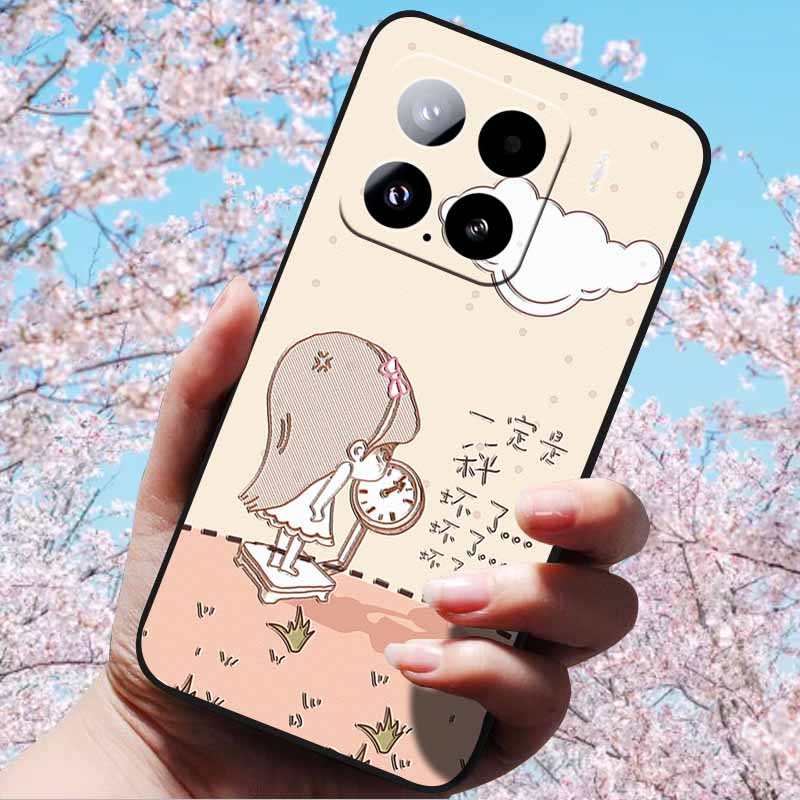 For Xiaomi 15 Pro 5G 6.73"Cases 3D Relief Soft Silicone Cover Retro Embossed for Xiaomi 15 5G Phone Mi 15pro 15 3D Soft TPU Case