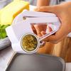 Stainless Steel Hand-Crank Cheese & Chocolate Grater with Zester for Melon & Fruit