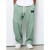 Herren Frühlings Herbst Hängende Gerade Bein Jogginghose Weites Bein Sport Freizeit Hose Modisch Bequem Vielseitige Hose