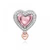 PAndora 782653c01 Openwork Mom   Heart Pendant And Dangle Charm