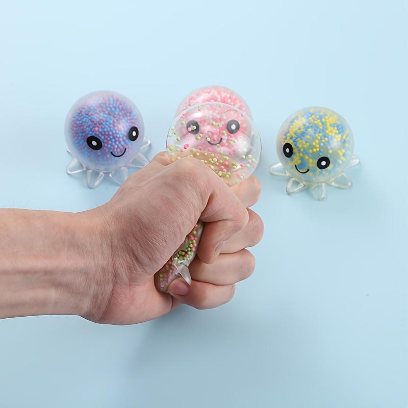 Soft and cute octopus squeeze toy, made of foam, an adorable and fun stress-relieving toy.