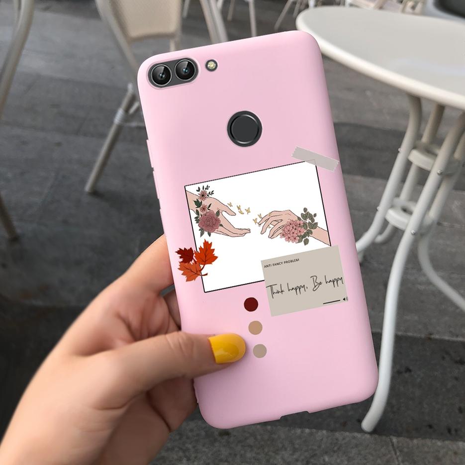 Para Capa Huawei P Smart FIG-LX1 FIG-LA1 Nova Arte Pintada Coque Capa de Silicone Macio Para Huawei P Smart PSmart 2018 Capa Traseira