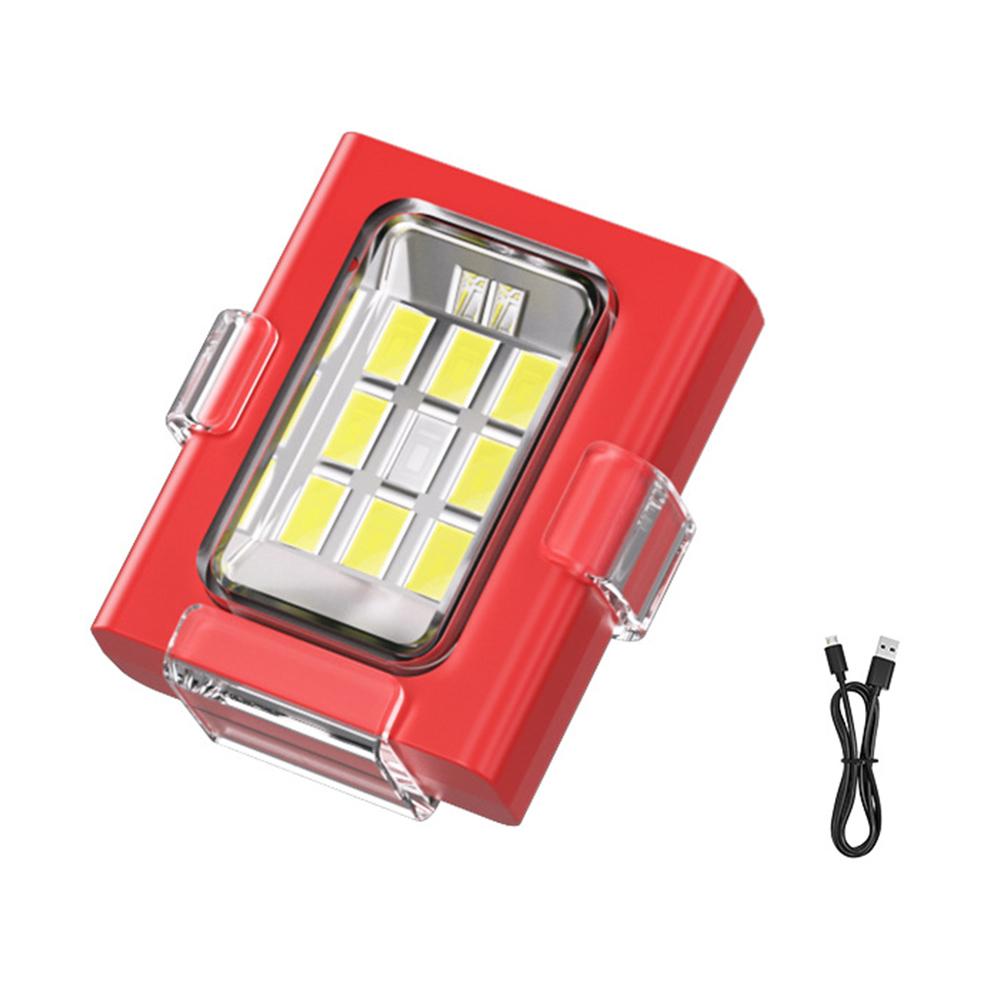 

Многофункциональный светодиодный фонарь для спорта на открытом воздухе, для бега, ходьбы, карманные фонари, перезаряжаемый через USB, налобный фонарь, аварийный фонарь красный