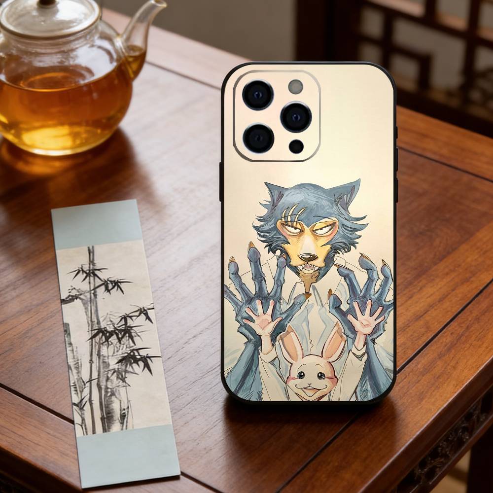 Manga B-Beastars Phone Case For iPhone 17,16,15,14,13,12,11 Plus,Pro Max,XS,Soft Silicone Black Cover