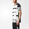 Adidas Neo Casual Series Letter Round Neck Pullover Short Sleeve T-Shirt Men T-Shirts Black BR3701