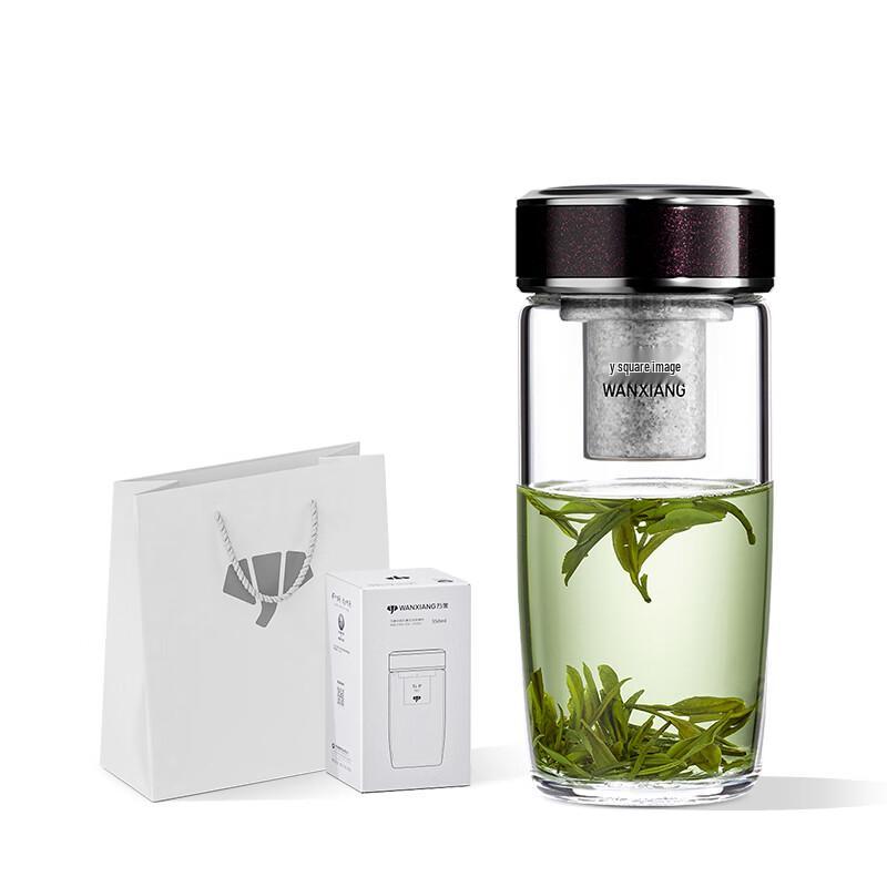 Vientiane Silver Ion Antibacterial Borosilicate Glass Water Bottle
