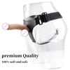 18cm Wearable Dildo Lesbian Adult Sex Toys Femdom Fourth Love Props Strap On Penis Anal Plug Realistic Dick
