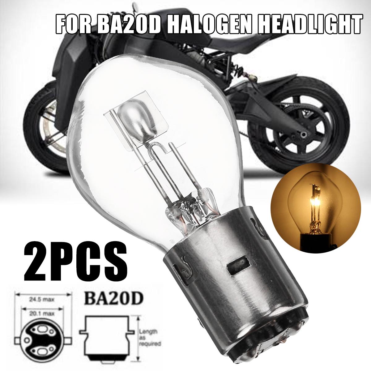 

Pdtoweb 2шт BA20D 12V 35/35W Мотоцикл Галогенная лампа для фар Янтарный