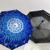 1PC mandala pattern Umbrella-8-Rib Reinforced, Automatic Open, Lightweight & Durable, Cute Fashion Accessory for Outdoor, Beach, or Casual Use, Beach