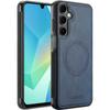 LC.IMEEKE For Samsung Galaxy A55 5G Magnetic Case Compatible with MagSafe Leather+TPU Back Cover