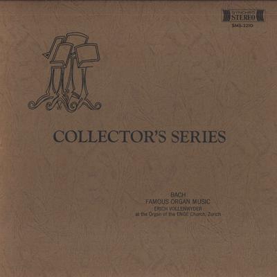 LP Record ERICH VOLLENWEIDER - Bach Organ Masterpieces SMS2210 CONCERT HALL Japan Classical Used