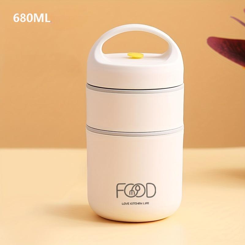 Compact Thermal Lunch Box With Insulated bag and spoon - Stainless Steel Soup Cup with Insulated Design, for Office, School