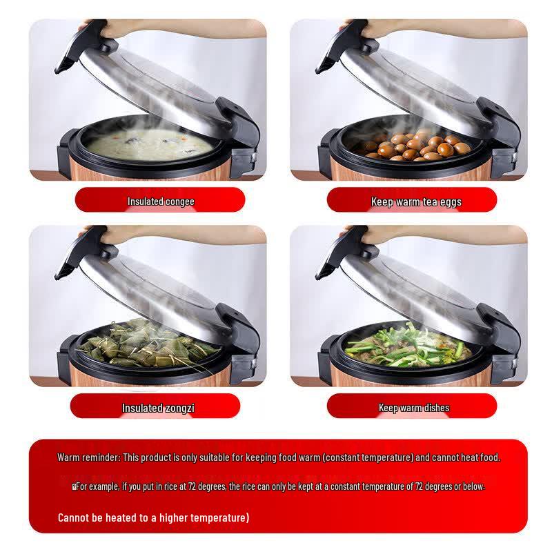 TRIANGLE Commercial 25L Stainless Steel Heated Insulated Food Warmer