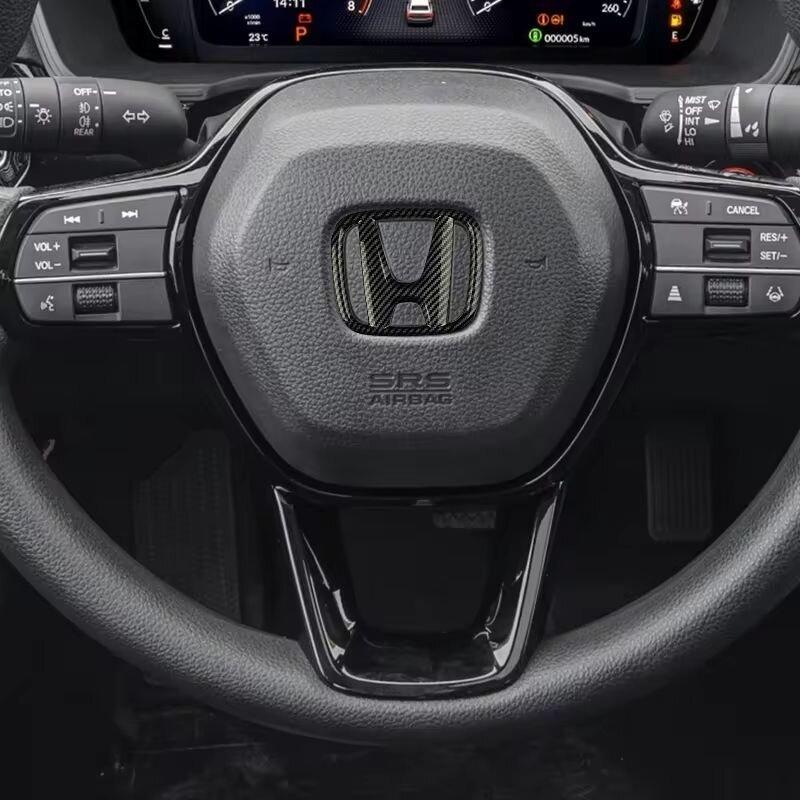 1Pcs Car Steering Wheel Decoration Sticker Badge Auto Styling For Honda Civci CRV Accord Mugen Prelude FIT City CRZ CRX Jazz D