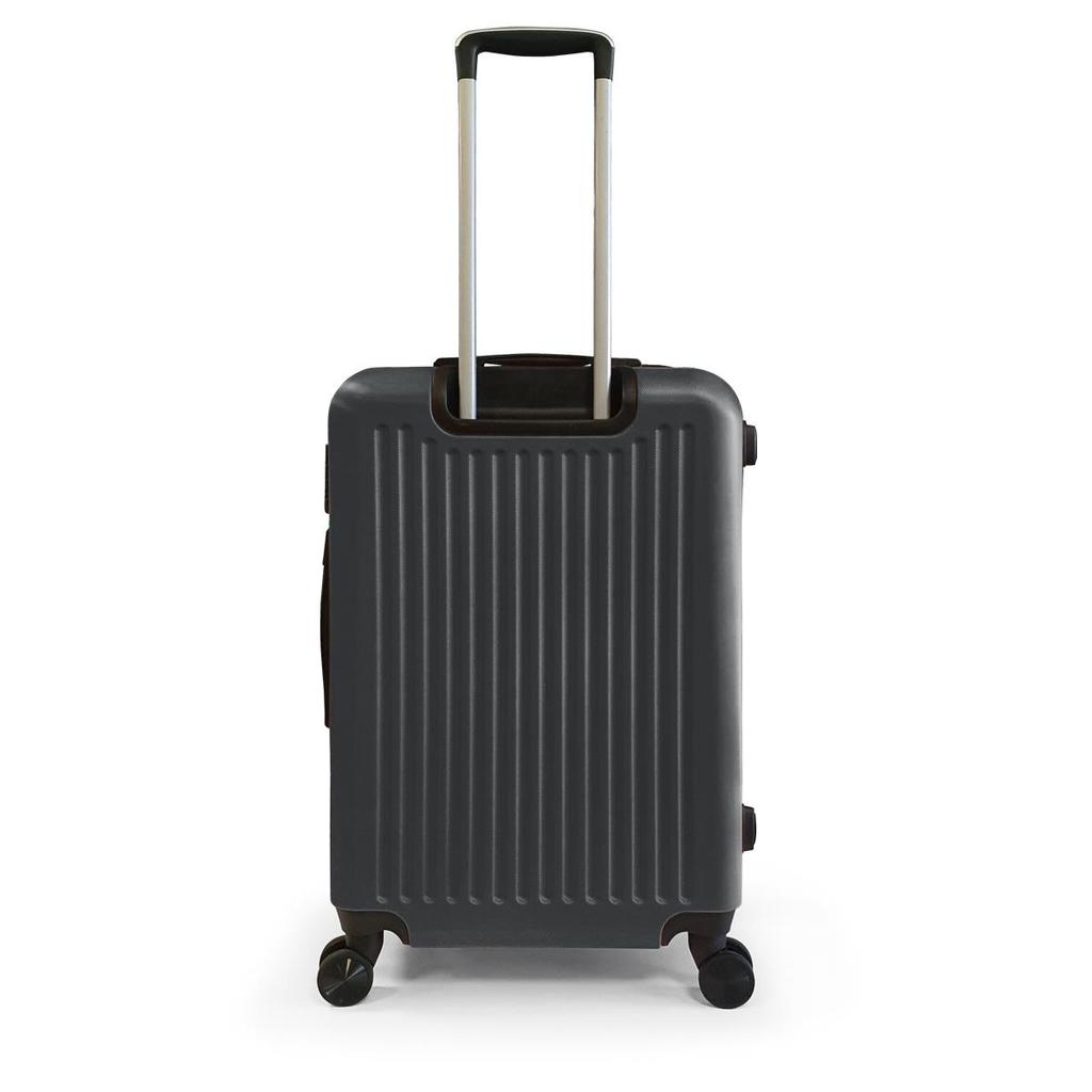 coral high ABS Dunkelgrauer mittelgroßer Koffer 16442