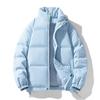 Stehkragen Baumwollkleidung Herren und Damen Abschnitt Winter Verdickt Locker Baumwolljacke Paarmodelle Einfarbig Brotkleidung Baumwollmantel