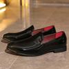 New Arrival Fashion Dress Shoes For Men Pointed Glossy Patent Leather Slip On Loafers Wedding Formal Footwear Zapatos Hombre