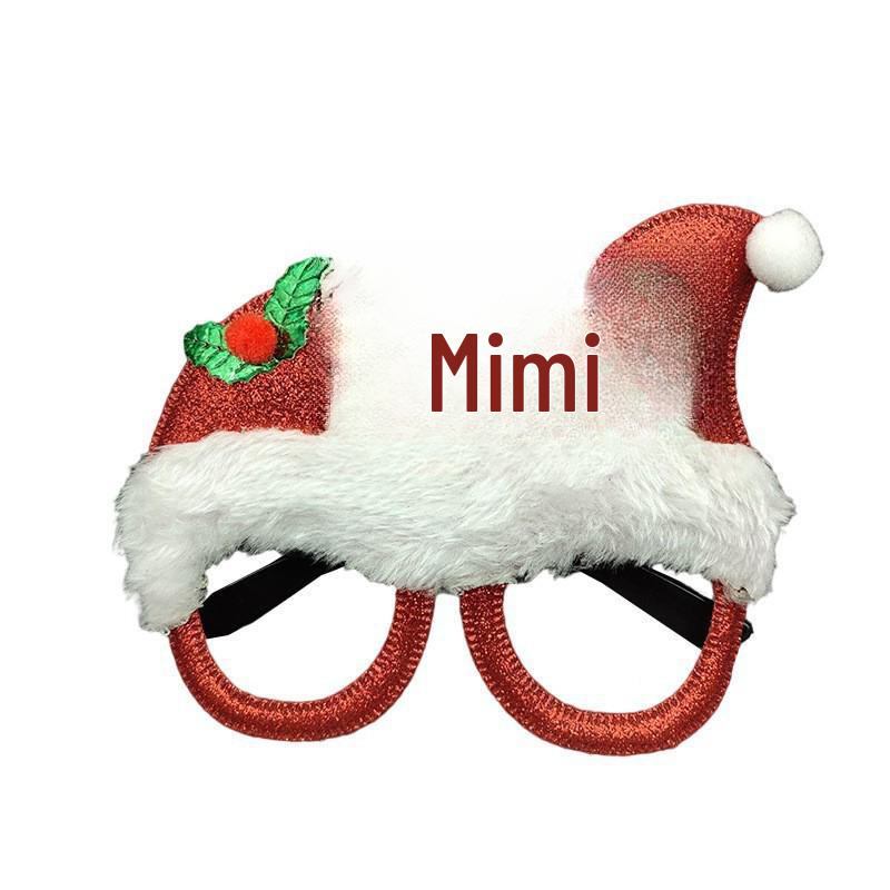 Weihnachts-Cartoon-Brillen - Geschenke für Erwachsene & Kinder, mit Weihnachtsmann, Schneemann und Geweih