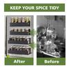 4 Pack Magnetic Spice Rack for Refrigerator Organizer Shelf Storage Moveable Magnetic Shelf Fridge Space Saving Heavy-Duty Back