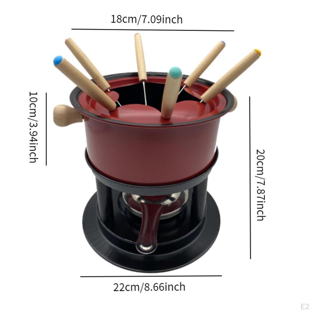 Fondue Maker Topf Brühe Set Robust Käse für Dessert