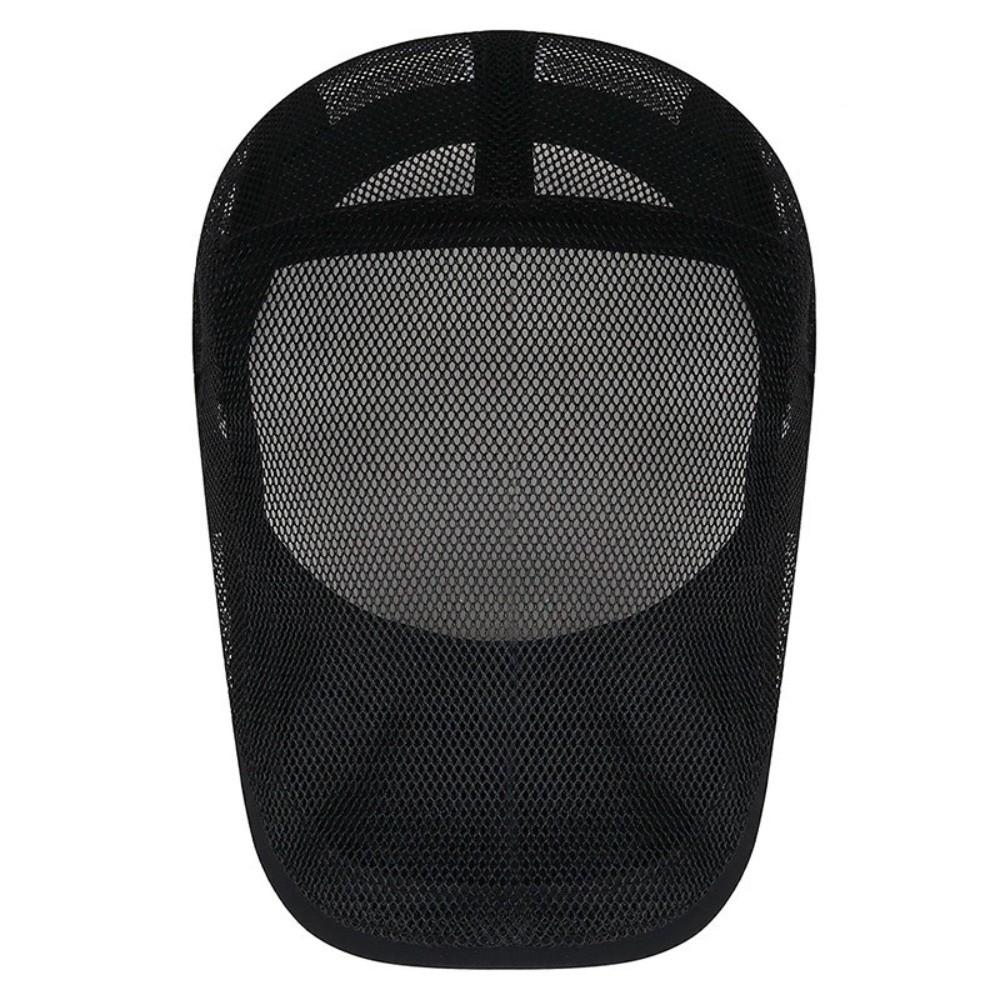 Casual Outdoor Beret Men's Hat Mesh Spring Summer Forward Cap Breathable Adjustable Thin Sun Hats Flat Gorras