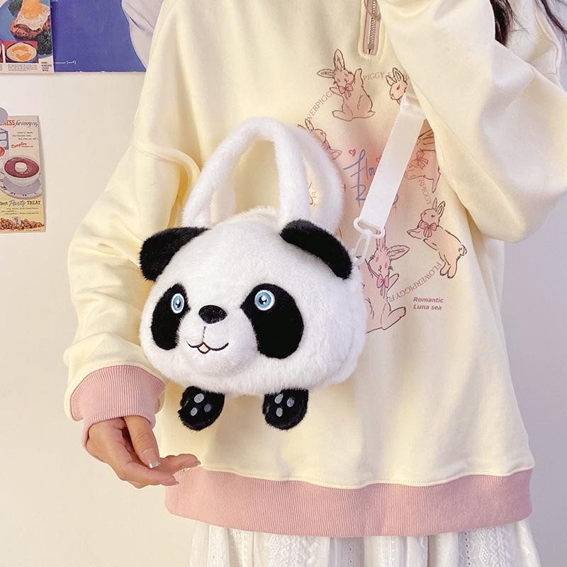 Panda Plush Handbag: Children's Crossbody Toy & Ragdoll Gift