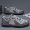 Men's Lightweight Flat Bottomed Comfortable Casual Shoes Color Blocking Fashion Step on Sneakers Soft Soled Men's Flat Shoes