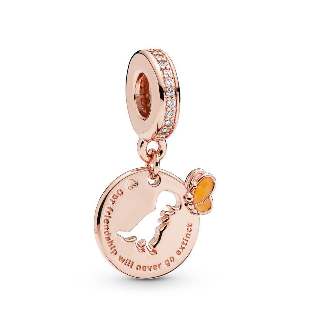 New Copper Rose Gold Lock Love Bow Tree Safety Buckle Charm Bead Fit For Bracelet Necklace Diy Women'S Boutique Jewelry
