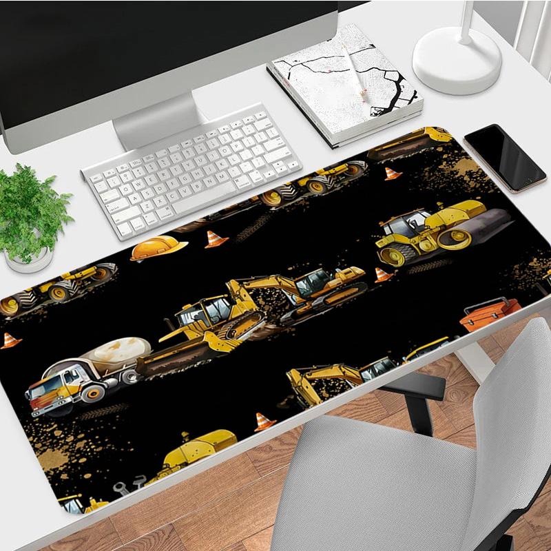 Construction Zone Xl Gaming Mouse Pad Nonslip Rubber Base Stitched Edge Waterproof Desk Mat For Pc Laptop Gamer Office Computer Accessories C927196