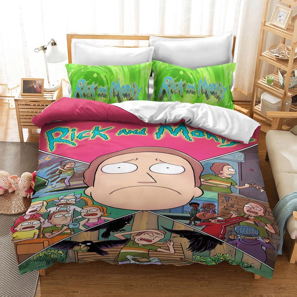 Bedding Kit Rick Morty Ii Series Size Three-Piece Quilt Cover