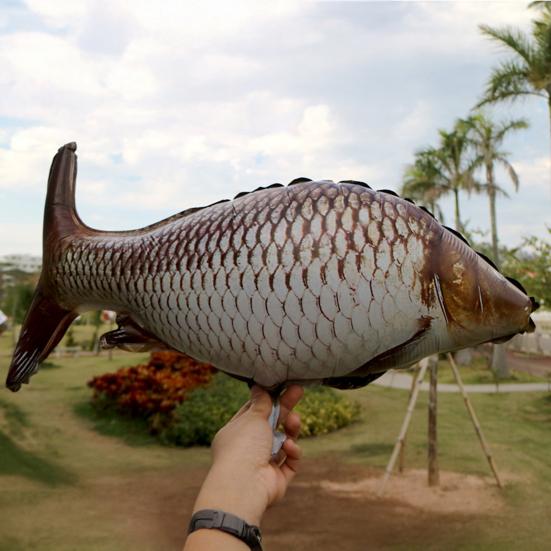 6 Pcs Fish Shaped Foil Balloons Realistic Carp Balloons for Fishing Themed Birthday Party Baby Shower Supplies