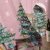 Christmas Tree Gifts Sheer Curtains for Living Room Decoration Window Curtains Kitchen Tulle Voile Curtains