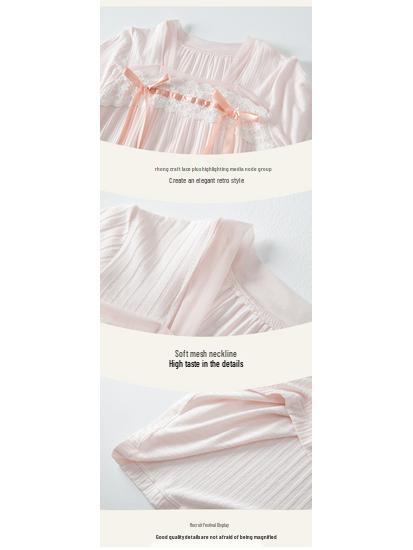 Girls' Ice Silk Princess Nightgown - Fairy Style Summer Pajamas