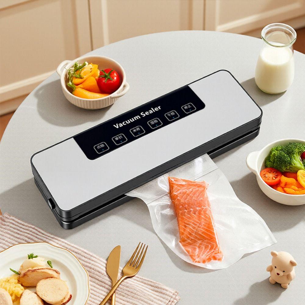 Touch Button Electric Vacuum Sealer Multiple Modes Food Saver Vacuum Sealer  Powder Oil Packaging