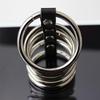 5 Metal Stainless Steel  Cage Male Chastity Device   Rings