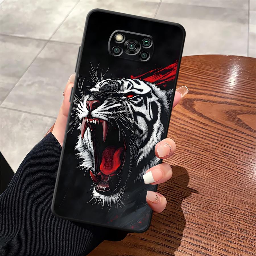 Cool Cartoon Wolf Funda Phone Cover Case for Xiaomi Poco F8 M3 M4 M7 C71 C61 F3 M5 C50 X3 X4 X5 X7 Pro C75 F1