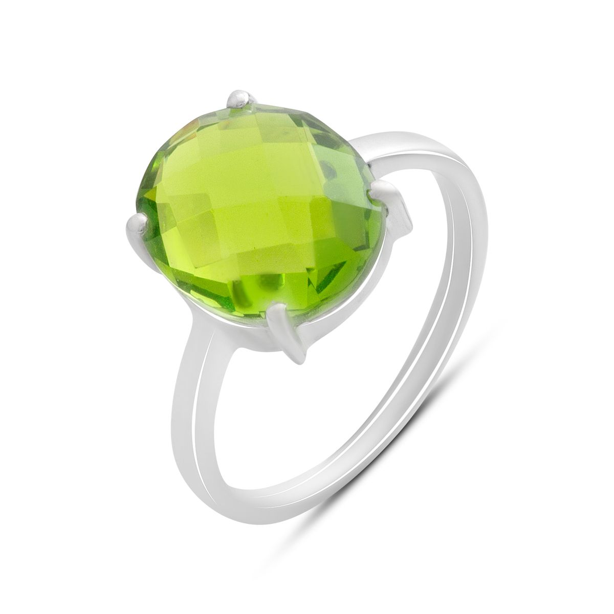 

Серебряное кольцо с хризолітом, вес изделия 2,45 гр (60002174) 17.5