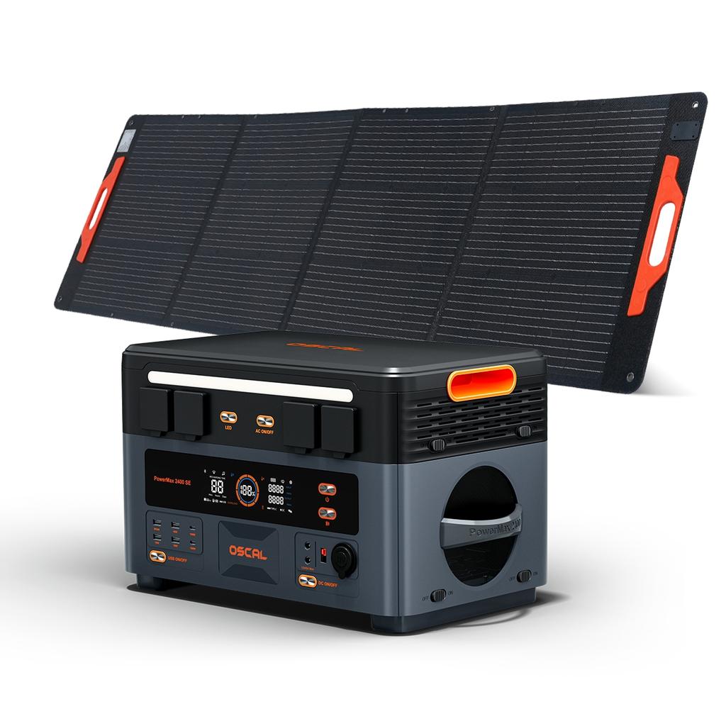 Blackview OSCAL PowerMax 2400 SE Portable Power Station, 2016Wh 2400W LFP Camping Power Bank