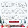 Christmas Cookie Cutters Moulds Stainless Steel Xmas Theme Biscuits Mold DIY Dessert Pastry Decoration Baking Tools
