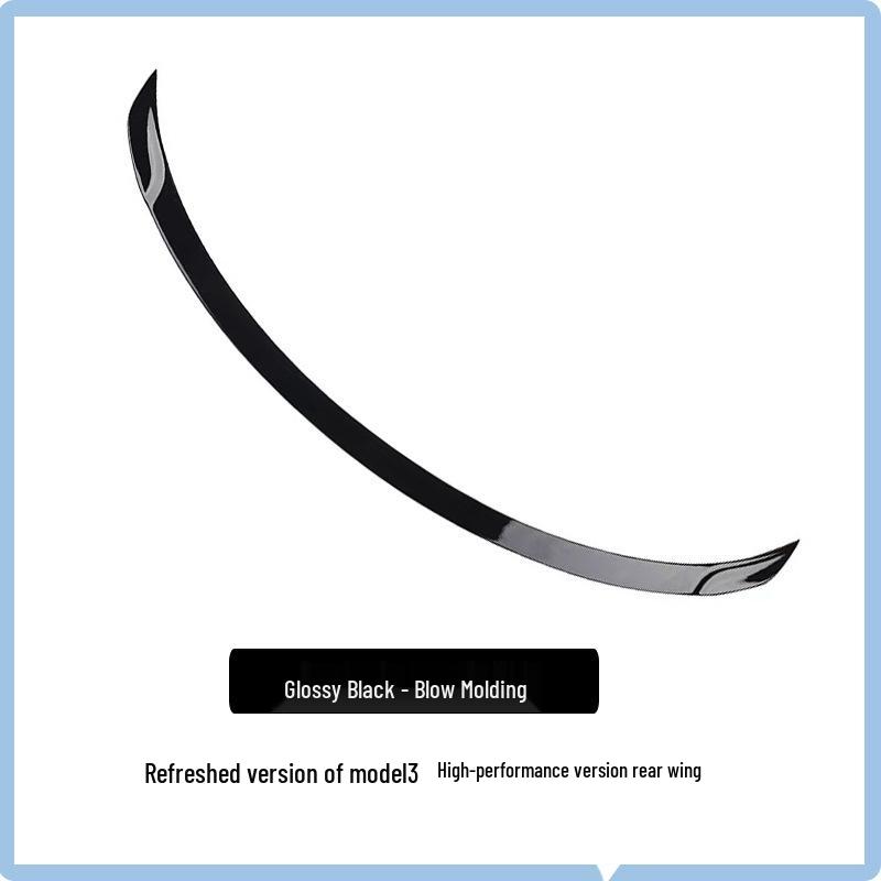 Tesla Model 3 No-Drill Carbon Fiber Rear Spoiler - Factory Style Air Deflector