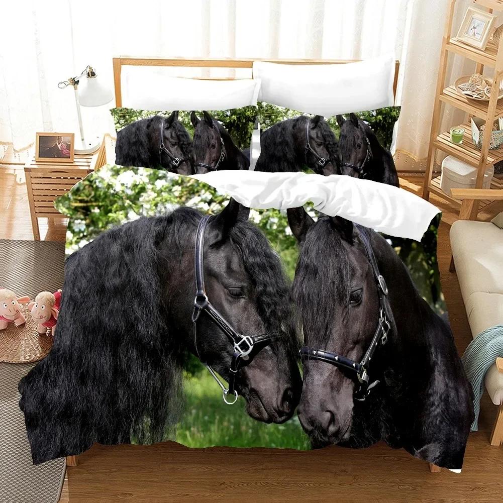 

Бегущие лошади Удобный пододеяльник Наволочка Постельный набор Детская спальня Декор Домашний текстиль 70x133cm