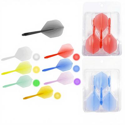 Durable Transparent Customizable Sports PP Material Dart Shafts Set of 3 In Blister Pack 2g/pcs-PENPEN LT04-3pcs Made China