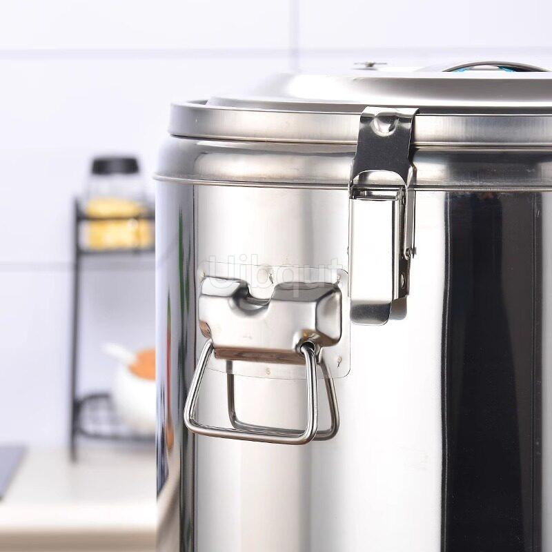 15L To 100L Large Capacity Stainless Steel Food Storage Bucket Barrel Keep Warm Cold Commercial Bean Soup Ice Powder Bucket